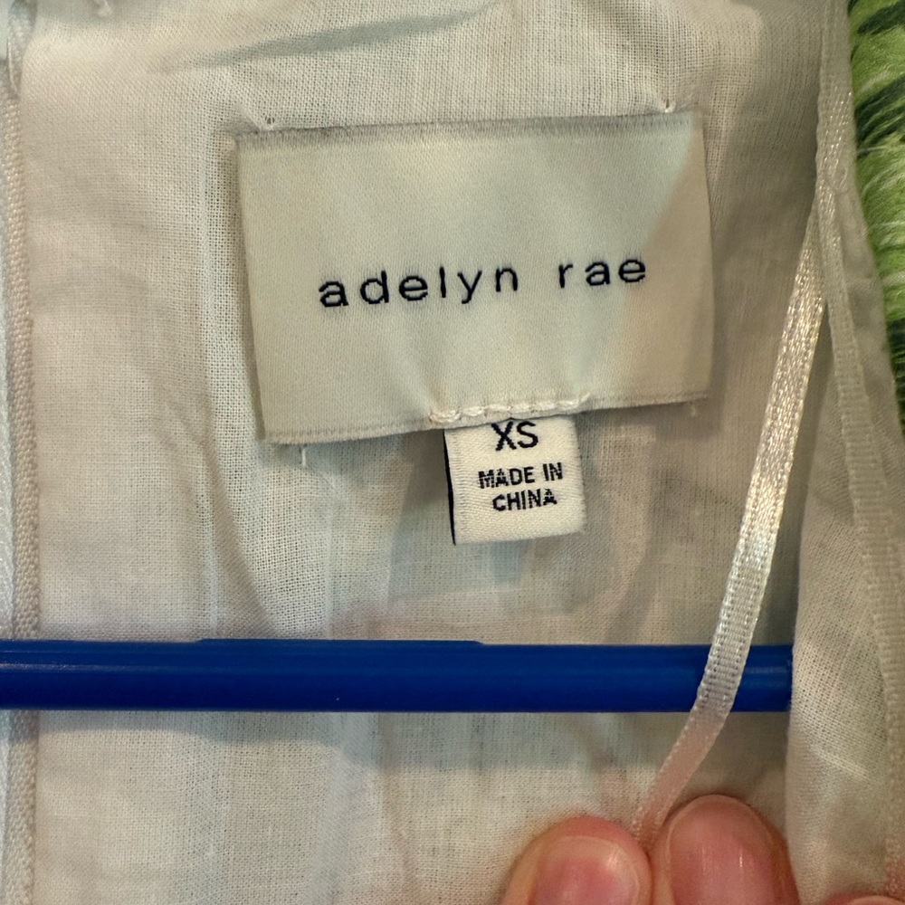 Adelyn Rae Leafy Green and White Midi Dress - Picture 3 of 12